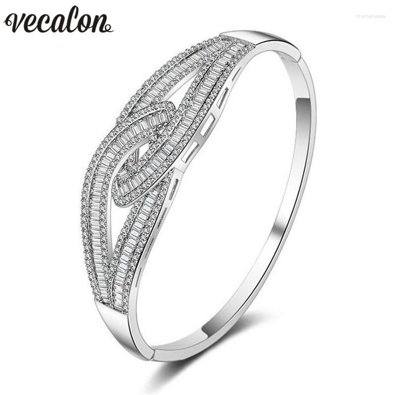 Bangle Vecalon Career Cross Style Bracelet 5A Zircon Cz White Gold Filled Wedding For Women Bridal Accessaries Jewelry Raym22
Bangle Vecalon Career Cross Style Bracelet 5A Zircon Cz White Gold Filled Wedding For Women Bridal Accessaries Jewelry Raym22
