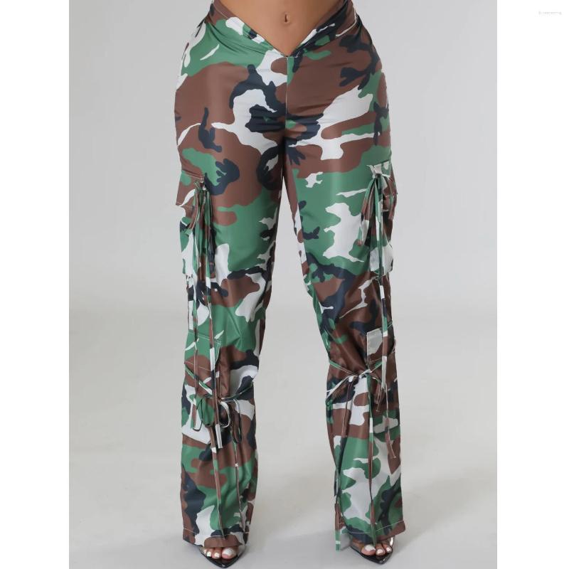 Women' Pants 2023 Buttons Camouflage Women Long Fashion Street Casual Style Straight Trousers Wholesale, Green
Women' Pants 2023 Buttons Camouflage Women Long Fashion Street Casual Style Straight Trousers Wholesale, Green