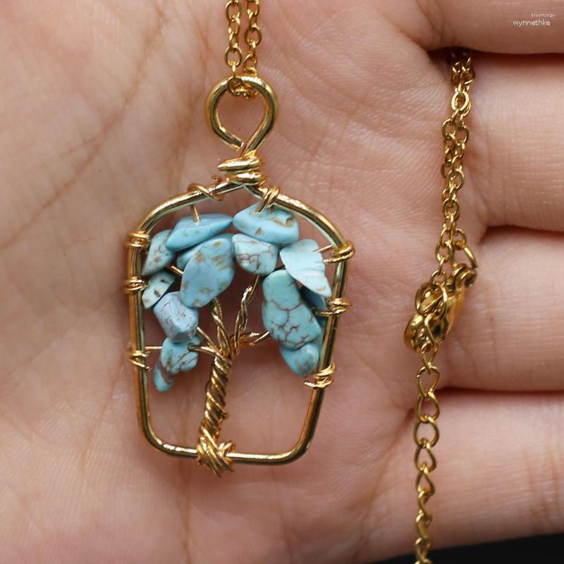 Pendant Necklaces Natural Stone Necklace Tree Of Life Gravel For Making DIY Jewerly Charms Praty Gift
Pendant Necklaces Natural Stone Necklace Tree Of Life Gravel For Making DIY Jewerly Charms Praty Gift