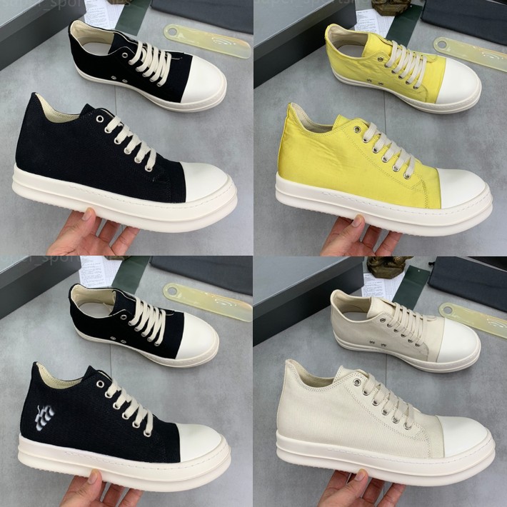 Designer Shoes Rick Owen Casual Shoes Men Women Platform canvas Trainers Thick Bottom Sneakers With Box 35-47
Designer Shoes Rick Owen Casual Shoes Men Women Platform canvas Trainers Thick Bottom Sneakers With Box 35-47