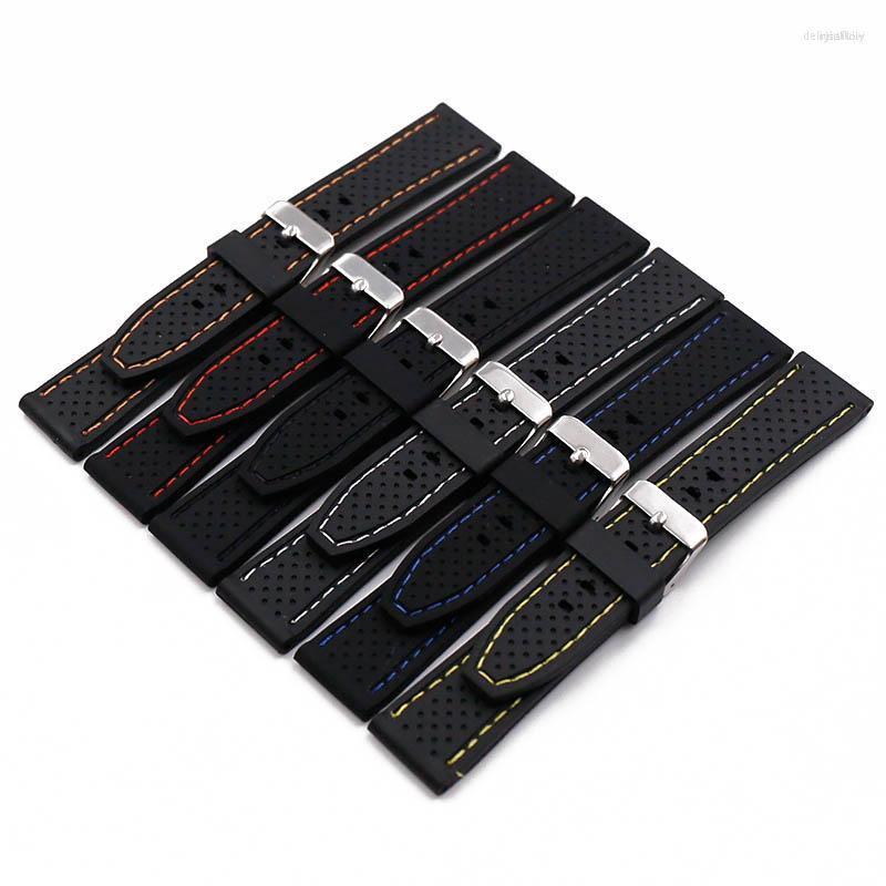 Watch Bands Men's Silicone Strap Buckle 20mm22mm24mm Accessories Sports Waterproof Stitching Rubber Women Men Band
Watch Bands Men's Silicone Strap Buckle 20mm22mm24mm Accessories Sports Waterproof Stitching Rubber Women Men Band