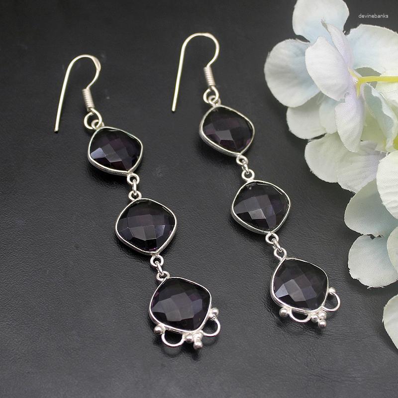 Dangle Earrings Hermosa Magic Shiny Natural Purple AmethysDangle For Women 3 1/8 A873
Dangle Earrings Hermosa Magic Shiny Natural Purple AmethysDangle For Women 3 1/8 A873