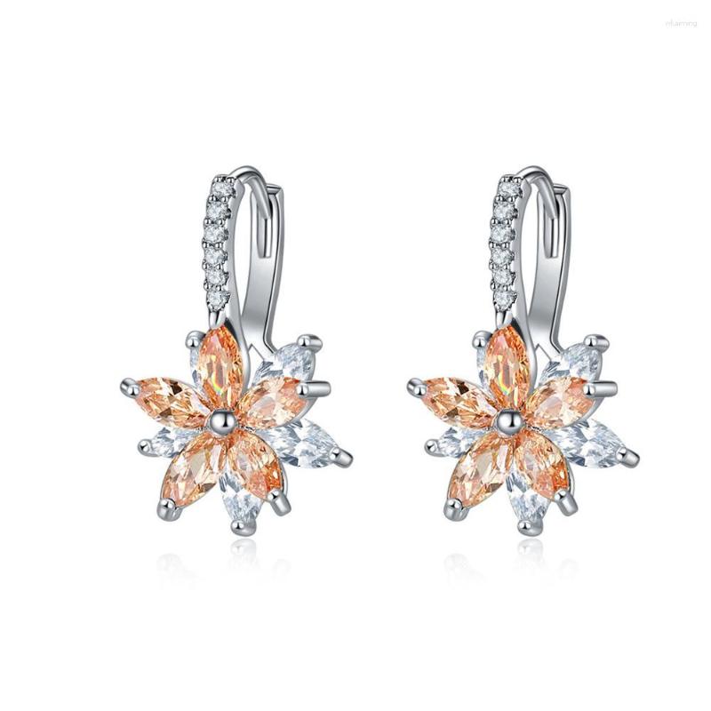 Dangle Earrings Easy Wear Geometric Flower Milticolor Cubic Zirconia Stud For Women Party Crystal FromSwarovskis Fashion Jewelry
Dangle Earrings Easy Wear Geometric Flower Milticolor Cubic Zirconia Stud For Women Party Crystal FromSwarovskis Fashion Jewelry