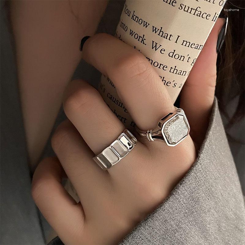 Cluster Rings VENTFILLE 925 Sterling Silver Square Zircon Ring Fashion Personality Ins Opening Adjustable
Cluster Rings VENTFILLE 925 Sterling Silver Square Zircon Ring Fashion Personality Ins Opening Adjustable