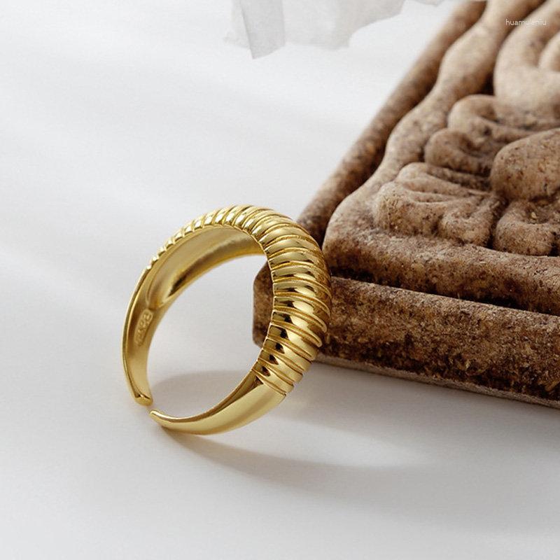 Cluster Rings Original S925 Silver Gold Stripe Plain Ring For Women Men Fashion Hip Hop Party Gift Jewelry Wholesale
Cluster Rings Original S925 Silver Gold Stripe Plain Ring For Women Men Fashion Hip Hop Party Gift Jewelry Wholesale