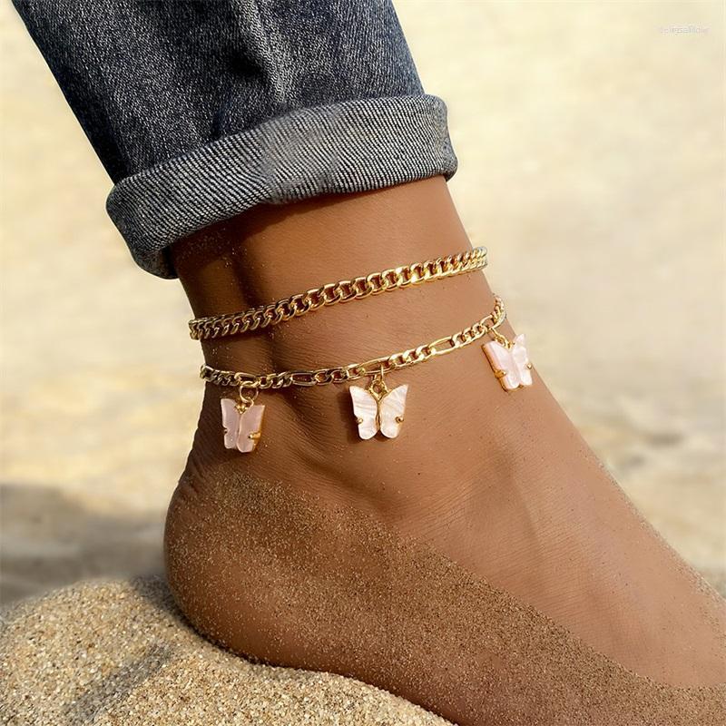 Anklets EN Bohemia Chain Acrylic Butterfly For Women Foot Accessories Summer Beach Barefoot Sandals Bracelet Ankle On The Leg
Anklets EN Bohemia Chain Acrylic Butterfly For Women Foot Accessories Summer Beach Barefoot Sandals Bracelet Ankle On The Leg