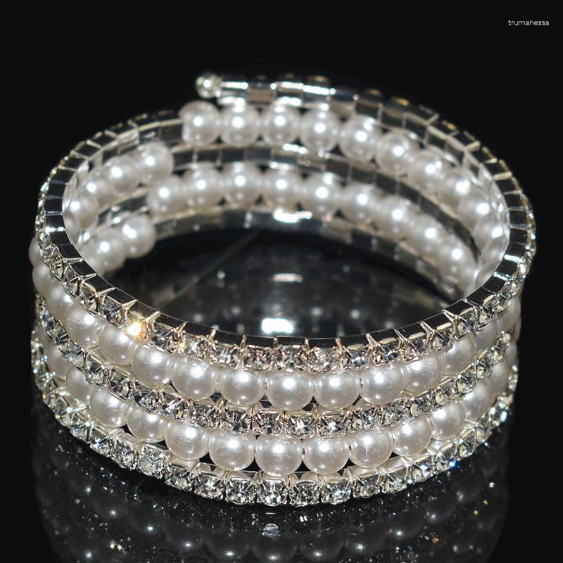 Bangle Elegant Crystal Imitation Pearl Cuff Bracelets Multilayer Rhinestone & Bangles For Women Bridal Jewelry Silver ColorBangle Raym22
Bangle Elegant Crystal Imitation Pearl Cuff Bracelets Multilayer Rhinestone & Bangles For Women Bridal Jewelry Silver ColorBangle Raym22