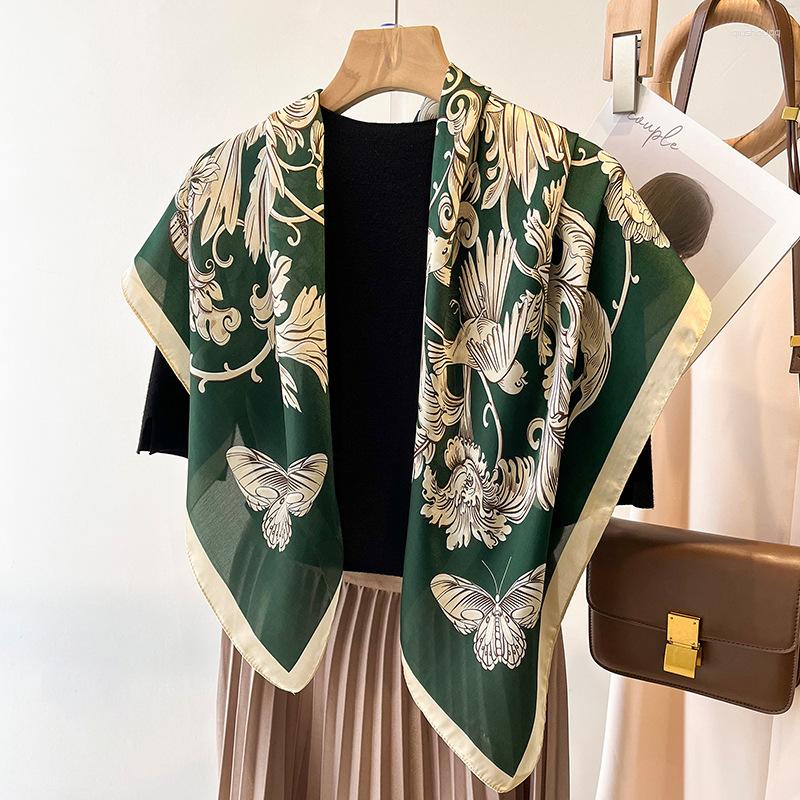 Scarves 2023 Model Fashion Small Turban Luxury For Gift Design 90X90CM Square Silk Hijab Women Summer Sunscreen Kerchief
Scarves 2023 Model Fashion Small Turban Luxury For Gift Design 90X90CM Square Silk Hijab Women Summer Sunscreen Kerchief