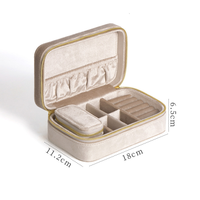 Jewelry Boxes velvet Jewellery Storage Earring Box Display Case Organizer Packaging for Home Travel Girl Gift 230621