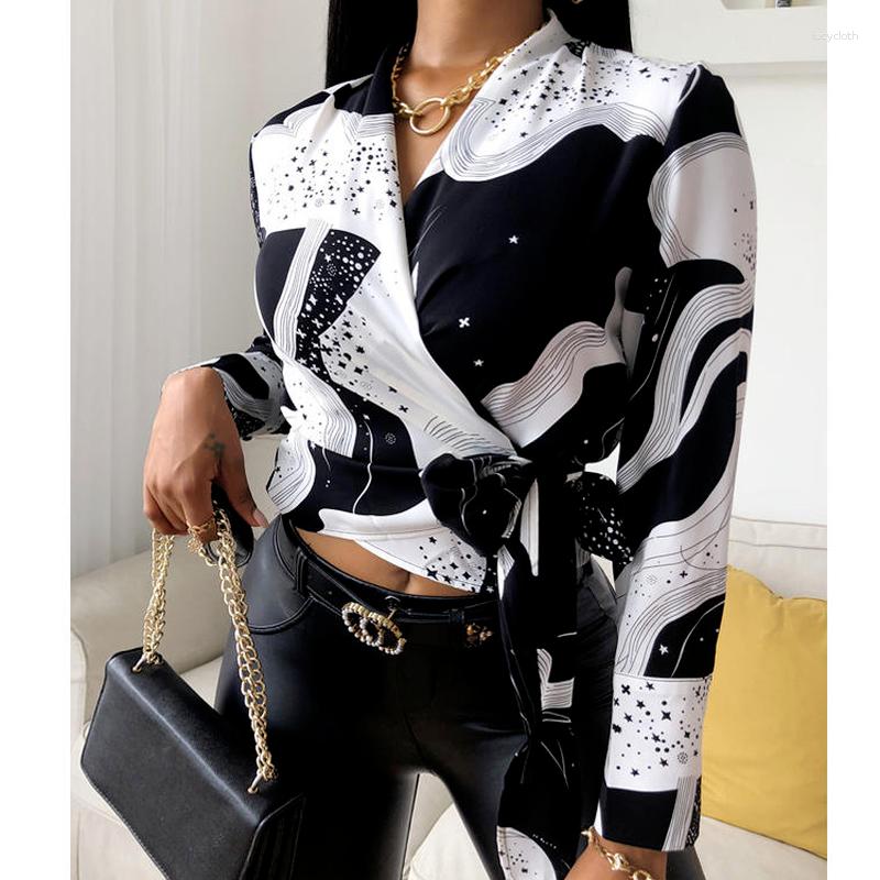 Women' T Shirts Women' Ladies Side Tie Temperament Cow Print Front Wrap-around Top V-neck Long Sleeve Colorblock T-shirt 2023, Black shirt
Women' T Shirts Women' Ladies Side Tie Temperament Cow Print Front Wrap-around Top V-neck Long Sleeve Colorblock T-shirt 2023, Black shirt