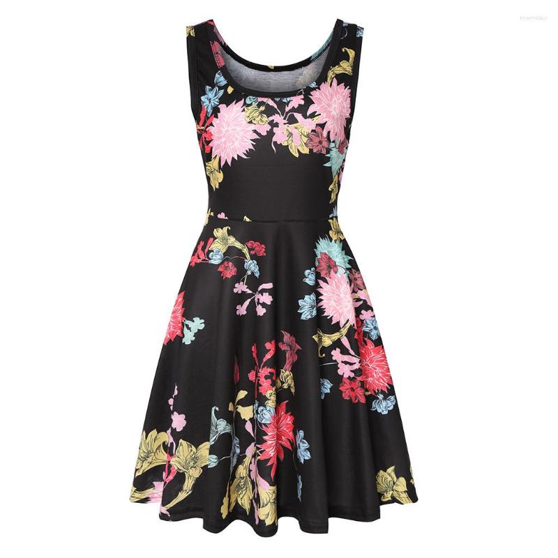 Casual Dresses Women Sleeveless Floral Print Summer Beach A Line Female Party For Ladies, Red
Casual Dresses Women Sleeveless Floral Print Summer Beach A Line Female Party For Ladies, Red