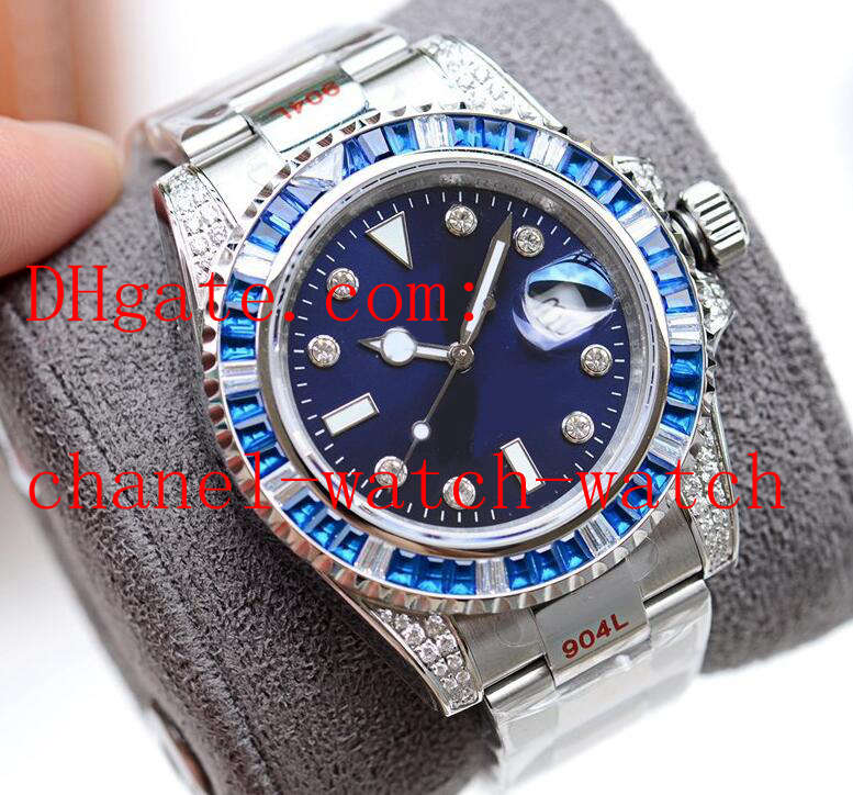 Top Quality 904 Steel 116610 Mechanical Automatic Men's Sports Watch Blue Dial 40mm Diamond Mens WristWatches, Customize
Top Quality 904 Steel 116610 Mechanical Automatic Men's Sports Watch Blue Dial 40mm Diamond Mens WristWatches, Customize