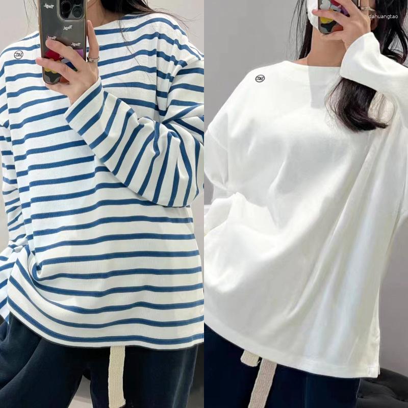 Women's T Shirts Korean 2023 Spring /Summer Casual Blue / White Stripe Letter Embroidery Men/women Long-sleeved T-shirt
Women's T Shirts Korean 2023 Spring /Summer Casual Blue / White Stripe Letter Embroidery Men/women Long-sleeved T-shirt