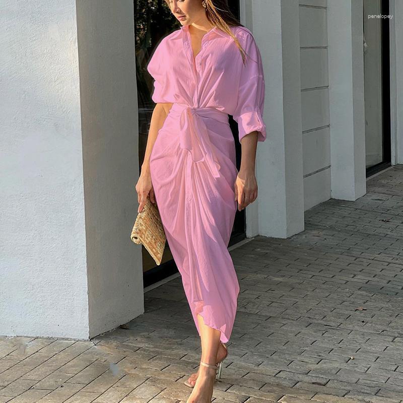 Casual Dresses Women Elegant V Neck Slim Party Dress Office Lady Solid Long Sleeve Mid 2023 Summer Female Buttons Streetwear, Pink
Casual Dresses Women Elegant V Neck Slim Party Dress Office Lady Solid Long Sleeve Mid 2023 Summer Female Buttons Streetwear, Pink