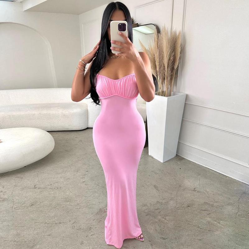 Women' Swimwear Pure Color Backless Dress Strapless Sling Sexy With Female Cover Ups For Women Sundresses Clothes Polyester Spandex, 1 pink
Women' Swimwear Pure Color Backless Dress Strapless Sling Sexy With Female Cover Ups For Women Sundresses Clothes Polyester Spandex, 1 pink