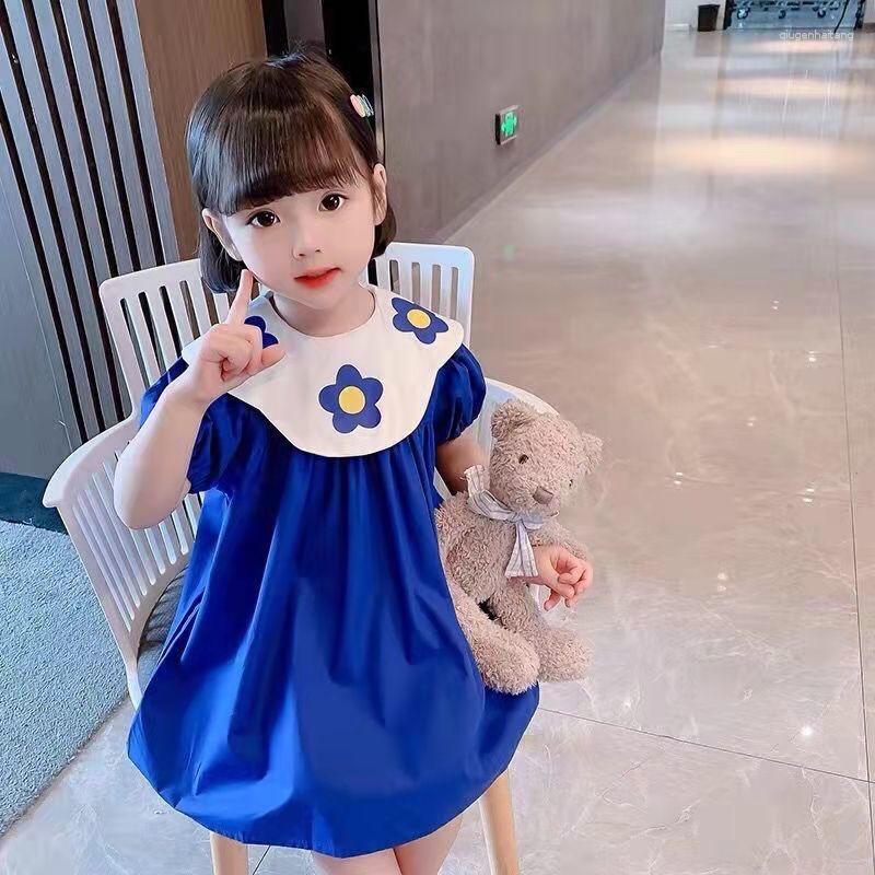 Girl Dresses Summer Girls Dress Small Fresh Flower Short-Sleeved Princess Dresss Baby Kids Children'S Clothing, Blue
Girl Dresses Summer Girls Dress Small Fresh Flower Short-Sleeved Princess Dresss Baby Kids Children'S Clothing, Blue