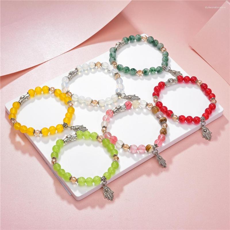 Charm Bracelets Handmade Beads Bracelet For Women Stone Watermelon Crystal Jades Opal Pendant Yoga Bangle Jewelry Gift 19cm B390
Charm Bracelets Handmade Beads Bracelet For Women Stone Watermelon Crystal Jades Opal Pendant Yoga Bangle Jewelry Gift 19cm B390