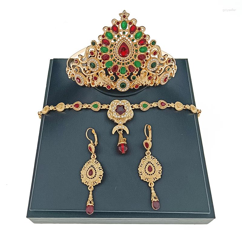Necklace Earrings Set Algerian Wedding Jewelry Bridal Crown My Orders Items For Women Fashion Accessories, Picture shown
Necklace Earrings Set Algerian Wedding Jewelry Bridal Crown My Orders Items For Women Fashion Accessories, Picture shown