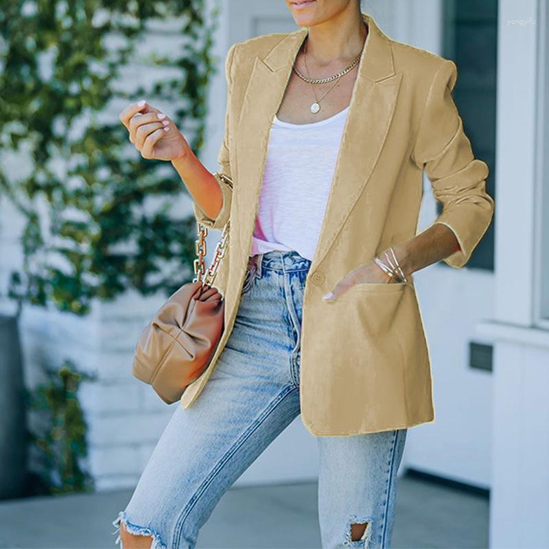 Women's Jackets Women Blazer Office Ladies Female Jacket Women's Solid Color Slim Autumn Long Sleeve Suit Coat, Khaki
Women's Jackets Women Blazer Office Ladies Female Jacket Women's Solid Color Slim Autumn Long Sleeve Suit Coat, Khaki