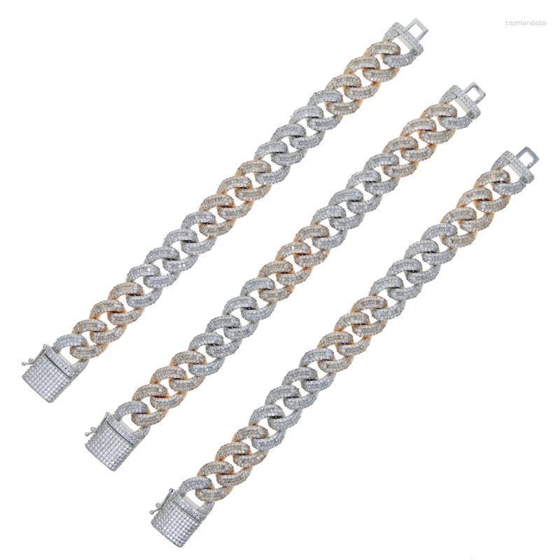 Link Bracelets Chain Full Cubic Zircon Paved High Polish 15mm Cuban Bracelet With Rose Gold Silver Plated Hip Hop Punk Styles Jewelry For
Link Bracelets Chain Full Cubic Zircon Paved High Polish 15mm Cuban Bracelet With Rose Gold Silver Plated Hip Hop Punk Styles Jewelry For
