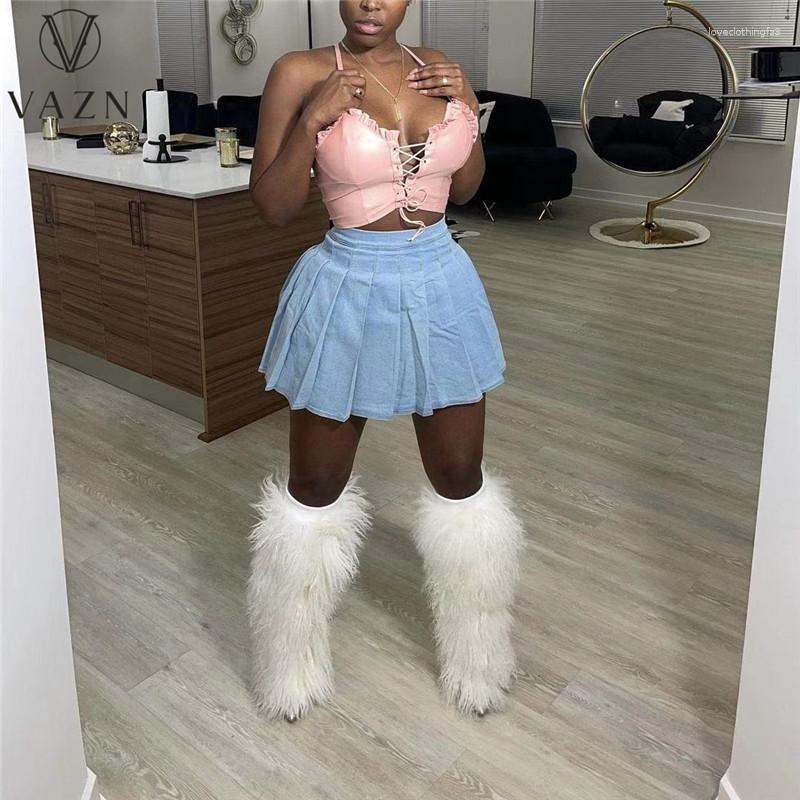 Skirts VAZN 2023 Top Quality Denim Pleated Solid Young Daily Sweet High Waist Europe And America Women Mini, Deep blue
Skirts VAZN 2023 Top Quality Denim Pleated Solid Young Daily Sweet High Waist Europe And America Women Mini, Deep blue
