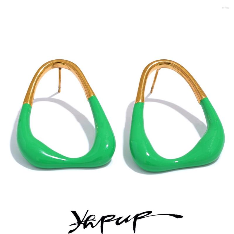 Stud Earrings Yhpup Green Enamel Minimalist Fashion Geometric Hollow 2023 Women Trendy Summer Stainless Steel Stylish Jewelry
Stud Earrings Yhpup Green Enamel Minimalist Fashion Geometric Hollow 2023 Women Trendy Summer Stainless Steel Stylish Jewelry