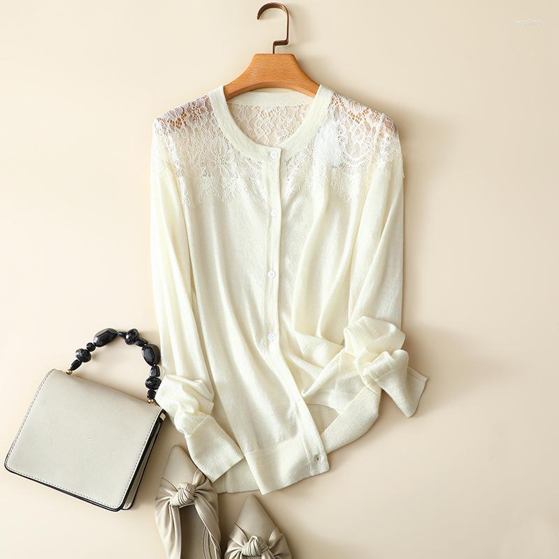 Women's Knits Spring Autumn Style Lace Up Crew Neck Long Sleeve Cashmere Cardigan For Women, Ivory
Women's Knits Spring Autumn Style Lace Up Crew Neck Long Sleeve Cashmere Cardigan For Women, Ivory