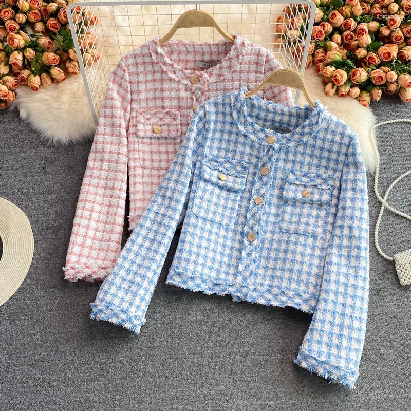 Women's Jackets 2023 Autumn Winter Small Fragrance Tweed Jacket Coat Women Streetwear Plaid Woolen Short Crop Top Female Vintage Outwear, Black
Women's Jackets 2023 Autumn Winter Small Fragrance Tweed Jacket Coat Women Streetwear Plaid Woolen Short Crop Top Female Vintage Outwear, Black