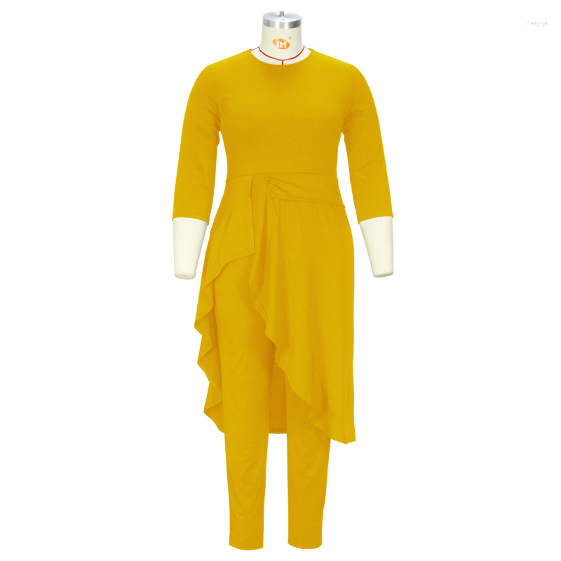 Ethnic Clothing 2023 Spring Fashion Style African Women Yellow Color O-neck Polyester Two Pieces Sets Top And Long Pant Suit L-4XL
Ethnic Clothing 2023 Spring Fashion Style African Women Yellow Color O-neck Polyester Two Pieces Sets Top And Long Pant Suit L-4XL
