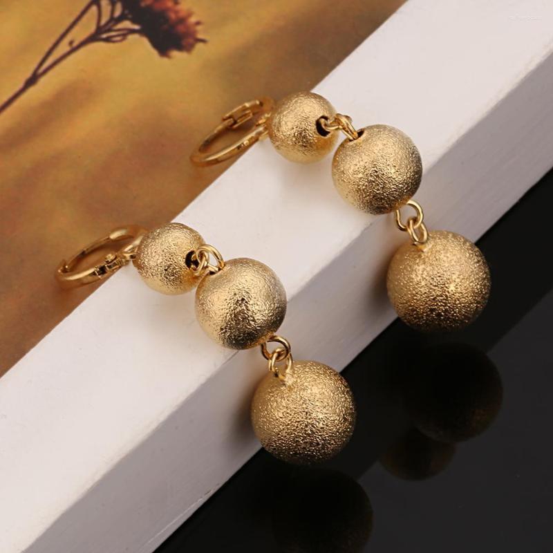 Dangle Earrings Ethiopian Gold Color Frosting Bead For Women Girls Round Ball Jewelry
Dangle Earrings Ethiopian Gold Color Frosting Bead For Women Girls Round Ball Jewelry