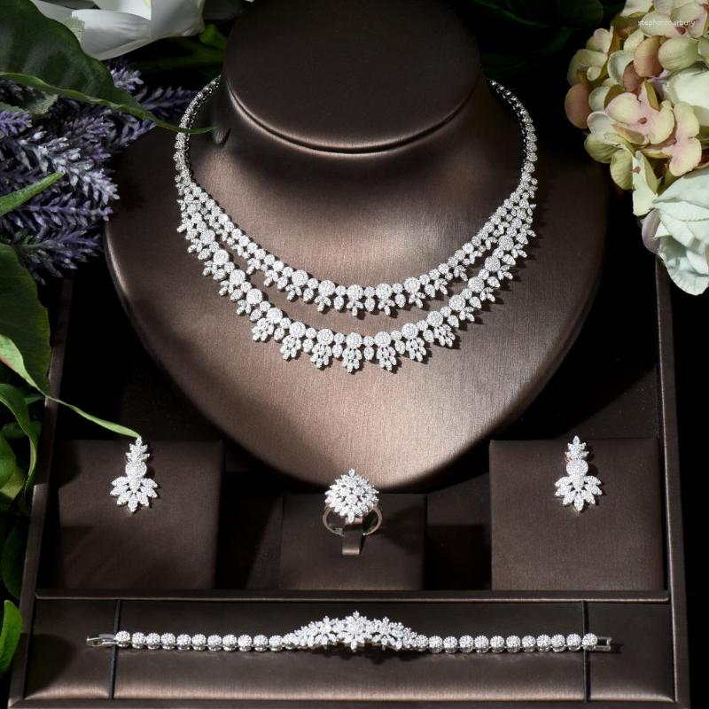 Necklace Earrings Set Fashion Trendy Cubic Zirconia Bride Wedding Jewelry 2023 Wholesale Woman And Earing For Bridal Bijoux N-705, Picture shown
Necklace Earrings Set Fashion Trendy Cubic Zirconia Bride Wedding Jewelry 2023 Wholesale Woman And Earing For Bridal Bijoux N-705, Picture shown
