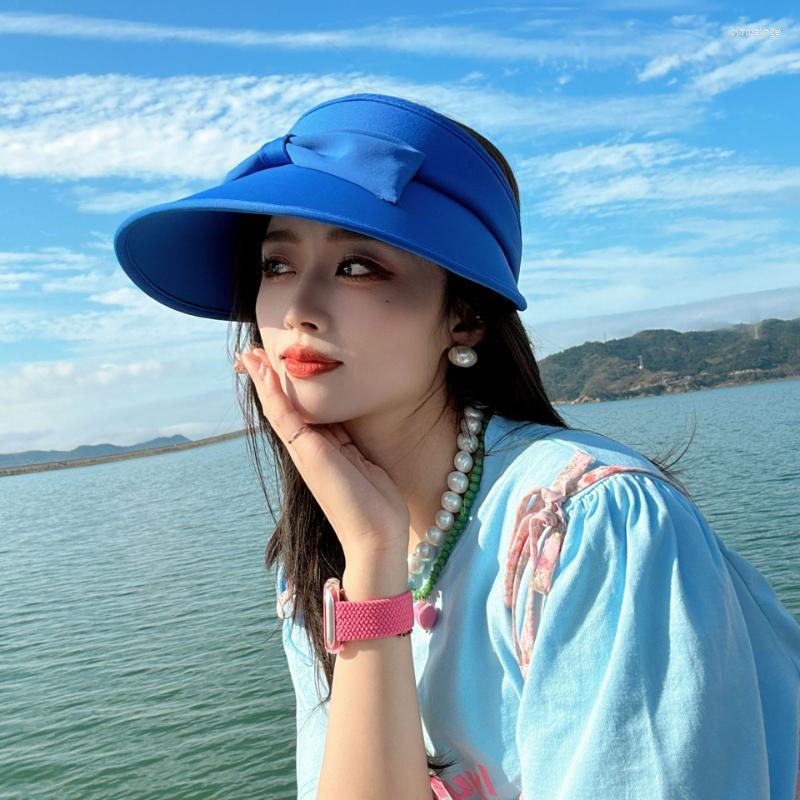 Berets Korean Bow Big Eaves Empty Top Hat Versatile Sunscreen UV Protection Beach Cap Outdoor Travel Japanese Silk Sun Hats Women, Black
Berets Korean Bow Big Eaves Empty Top Hat Versatile Sunscreen UV Protection Beach Cap Outdoor Travel Japanese Silk Sun Hats Women, Black