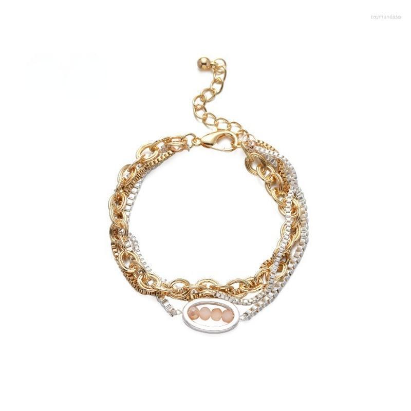 Link Bracelets Chain Adjustable Beaded Bracelet Crystal Beads Color Matching Ladies Wholesale FriendshipBracelets Raym22
Link Bracelets Chain Adjustable Beaded Bracelet Crystal Beads Color Matching Ladies Wholesale FriendshipBracelets Raym22