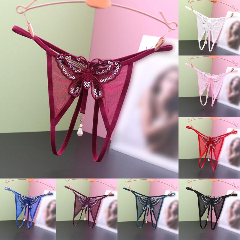 Women's Panties Women Embroidered Hollow Butterfly Sexy Low Waist Underpants Open Cut Pearl Massage Thong Womens Packs, Black
Women's Panties Women Embroidered Hollow Butterfly Sexy Low Waist Underpants Open Cut Pearl Massage Thong Womens Packs, Black