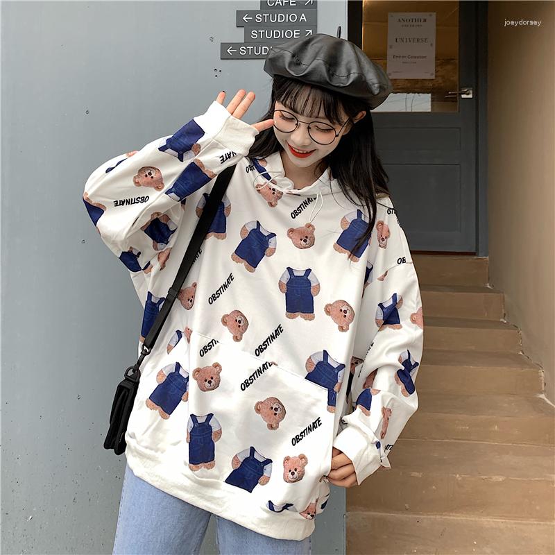 Women's Hoodies Women's Sweatshirts Japanese Harajuku Ulzzang Retro Loose Bear Cartoon Letter Print Sweatshirt Female Korean Clothing, White
Women's Hoodies Women's Sweatshirts Japanese Harajuku Ulzzang Retro Loose Bear Cartoon Letter Print Sweatshirt Female Korean Clothing, White