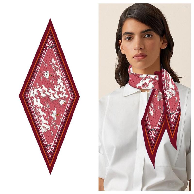 Scarves Brand Design Diamond Scarf Fashion Horse Cashew Silk Woman Luxury Bandana Headband Hijab Foulard Neckerchief Shawl
Scarves Brand Design Diamond Scarf Fashion Horse Cashew Silk Woman Luxury Bandana Headband Hijab Foulard Neckerchief Shawl