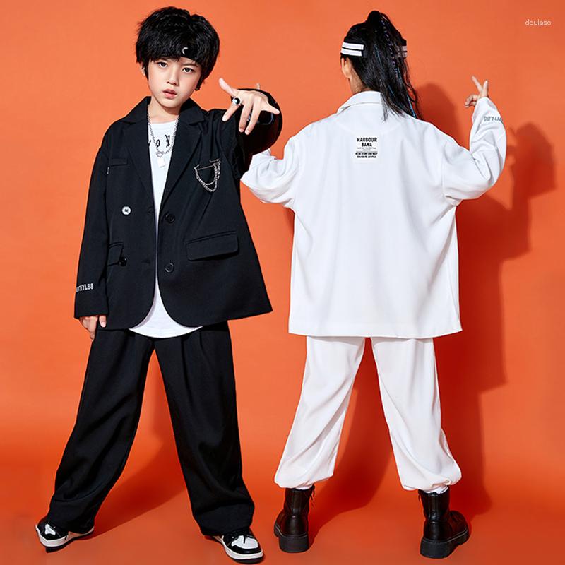Stage Wear Hip Hop Dance Costume Kids Jazz Performance Clothing Girls Black White Long Sleeves Suit Coat Street Outfit BL7311, White 2pcs
Stage Wear Hip Hop Dance Costume Kids Jazz Performance Clothing Girls Black White Long Sleeves Suit Coat Street Outfit BL7311, White 2pcs