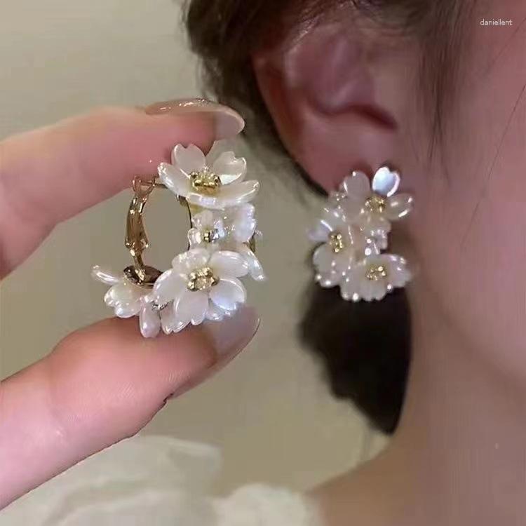 Dangle Earrings Koren Light Luxury White Flower Pearl Petal Stud For Women Korean Zircon Exquisite Earring Party Jewelry Gift
Dangle Earrings Koren Light Luxury White Flower Pearl Petal Stud For Women Korean Zircon Exquisite Earring Party Jewelry Gift