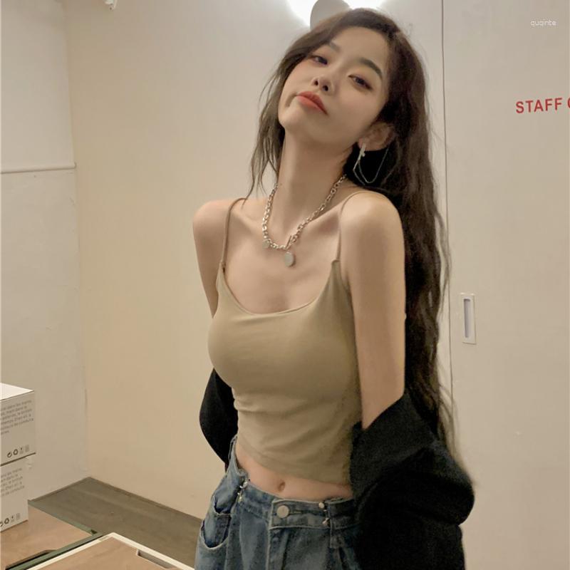 Women's Tanks Small Camisole Bottoming Shirt With Chest Pad Sweet And Spicy Inner Wear Beauty Back Short Section 2023, Black
Women's Tanks Small Camisole Bottoming Shirt With Chest Pad Sweet And Spicy Inner Wear Beauty Back Short Section 2023, Black