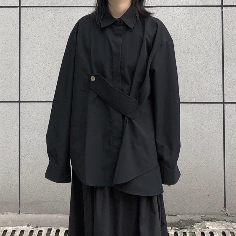 Women's Blouses MEXZT Irregular Women Dark Academic Asymmetrical Belt Shirts Streetwear Gothic Punk Black Oversize Long Sleeve Chic Tops
Women's Blouses MEXZT Irregular Women Dark Academic Asymmetrical Belt Shirts Streetwear Gothic Punk Black Oversize Long Sleeve Chic Tops