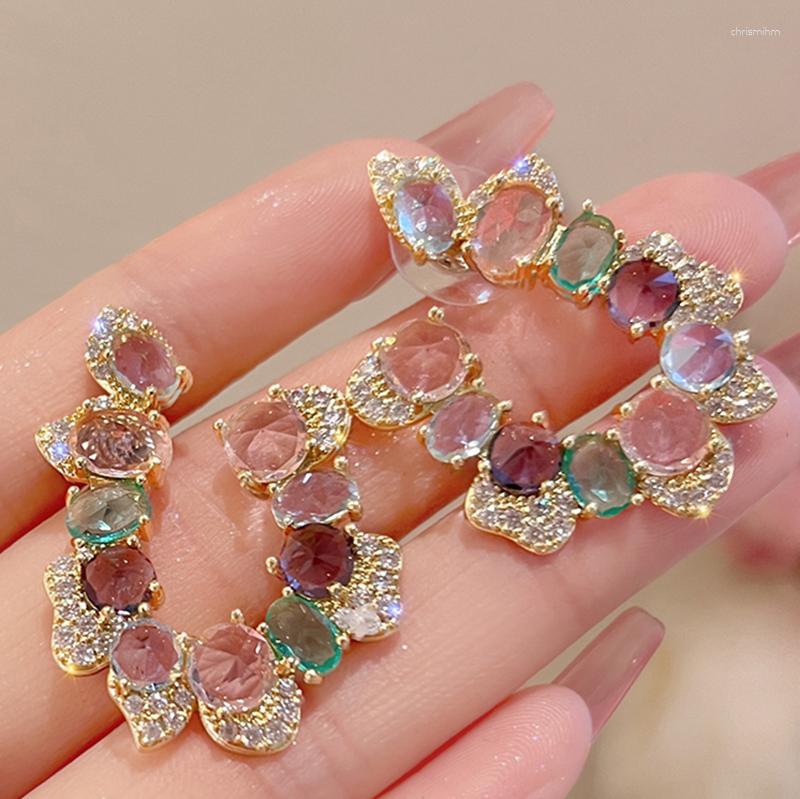 Dangle Earrings Uilz Luxury Mutilcolor Zircon Stud For Women Bling Cystal Geometry Wedding Shiny Earring Party Jewerly
Dangle Earrings Uilz Luxury Mutilcolor Zircon Stud For Women Bling Cystal Geometry Wedding Shiny Earring Party Jewerly