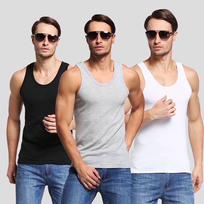 Men's Tank Tops 3 Pack Cotton Mens Underwear Sleeveless Top Solid Muscle Vest Undershirts O-neck Gymclothing T-shirt Men's, 1black 2white
Men's Tank Tops 3 Pack Cotton Mens Underwear Sleeveless Top Solid Muscle Vest Undershirts O-neck Gymclothing T-shirt Men's, 1black 2white