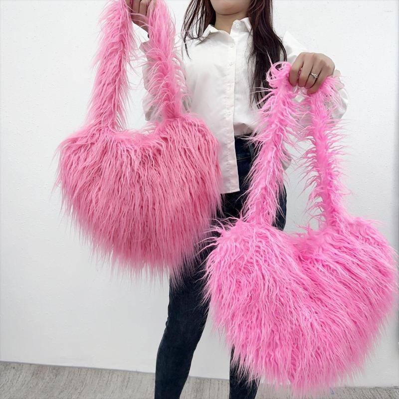 Evening Bags Faux Fur Plush Bag Women Winter Warm Love Tote Luxury Furry Handbag Solid Color Female Dinner Hand High Quality, Black
Evening Bags Faux Fur Plush Bag Women Winter Warm Love Tote Luxury Furry Handbag Solid Color Female Dinner Hand High Quality, Black