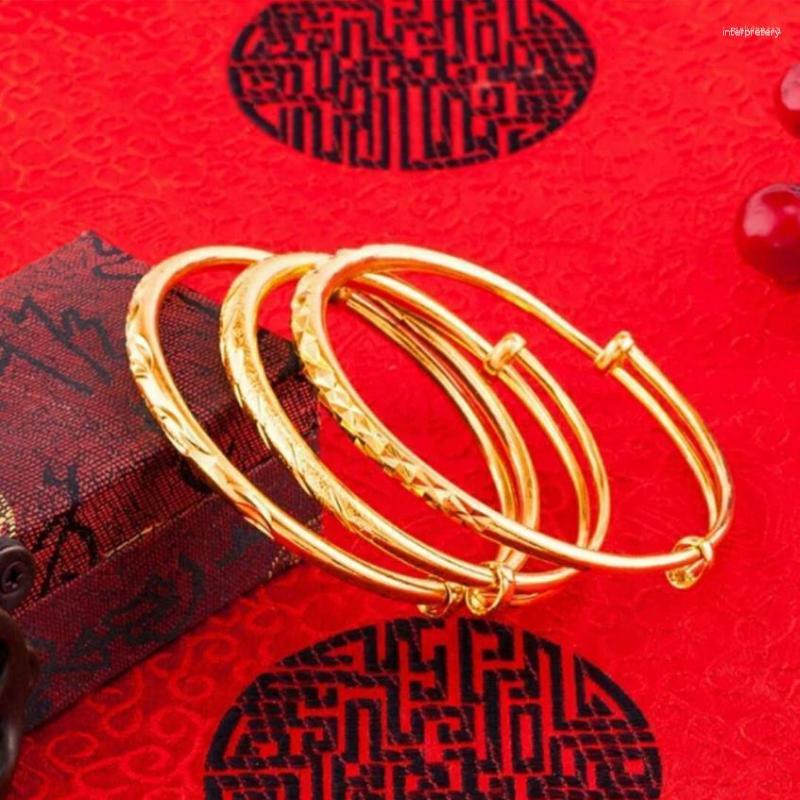 Bangle HI 12pcs/lot 24K Gold Bracelet Fashion Push And Pull Female For Women African Bride Wedding Jewelry Party Gift
Bangle HI 12pcs/lot 24K Gold Bracelet Fashion Push And Pull Female For Women African Bride Wedding Jewelry Party Gift