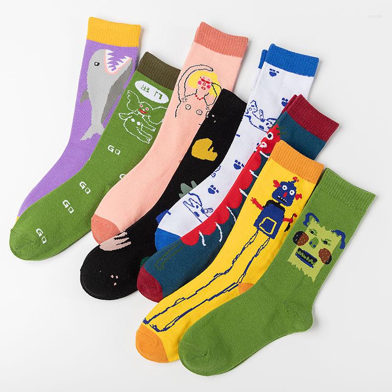 Women Socks Funny Happy Fashion Personality Trend Comfortable Cotton Creative Harajuku Cartoon Cute Medium Tube Sokken, 13
Women Socks Funny Happy Fashion Personality Trend Comfortable Cotton Creative Harajuku Cartoon Cute Medium Tube Sokken, 13