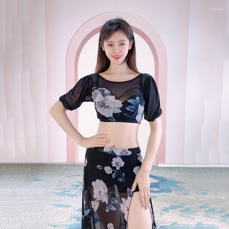 Stage Wear Oriental Belly Dance Suit High-end Printing Training Short Sleeve Shirt 2023, Black belly dance
Stage Wear Oriental Belly Dance Suit High-end Printing Training Short Sleeve Shirt 2023, Black belly dance