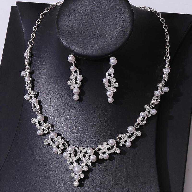 Necklace Earrings Set Full Pearl Setting Crystal Charm Choker For Bridesmaid Wedding Masquerade FS99, Picture shown
Necklace Earrings Set Full Pearl Setting Crystal Charm Choker For Bridesmaid Wedding Masquerade FS99, Picture shown