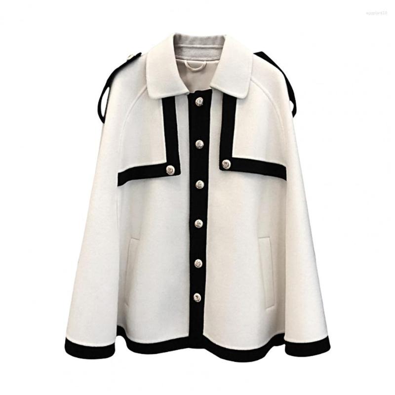 Women's Jackets High-end Temperament Woolen Coat For Women Trendy Lapel Single Breasted Cape French College Style Winter Cloak, Black
Women's Jackets High-end Temperament Woolen Coat For Women Trendy Lapel Single Breasted Cape French College Style Winter Cloak, Black
