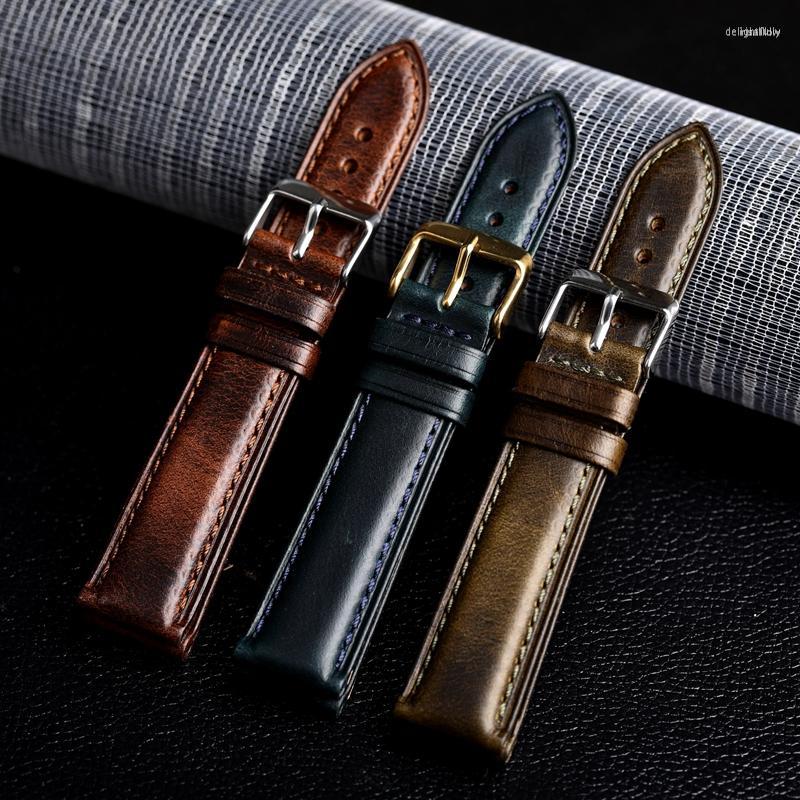 Watch Bands Handmade Oly Leather Watchband 18 20 22MM Blue Brown And Green Vintage Style Bracelet Soft
Watch Bands Handmade Oly Leather Watchband 18 20 22MM Blue Brown And Green Vintage Style Bracelet Soft