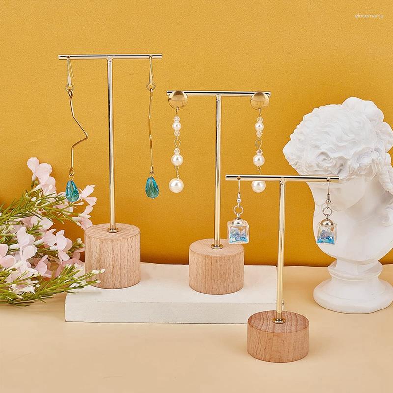 Jewelry Pouches 3Pcs T Bar Earring Display Stand With Wooden Base Holders Hanging Organizer For Pography Props
Jewelry Pouches 3Pcs T Bar Earring Display Stand With Wooden Base Holders Hanging Organizer For Pography Props